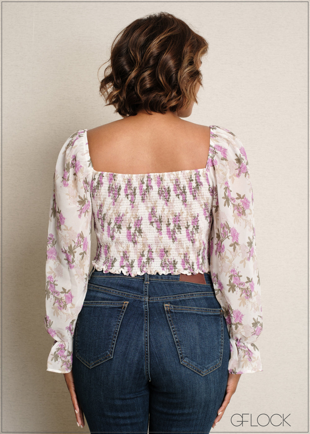 Smocked Crop Top - 090525