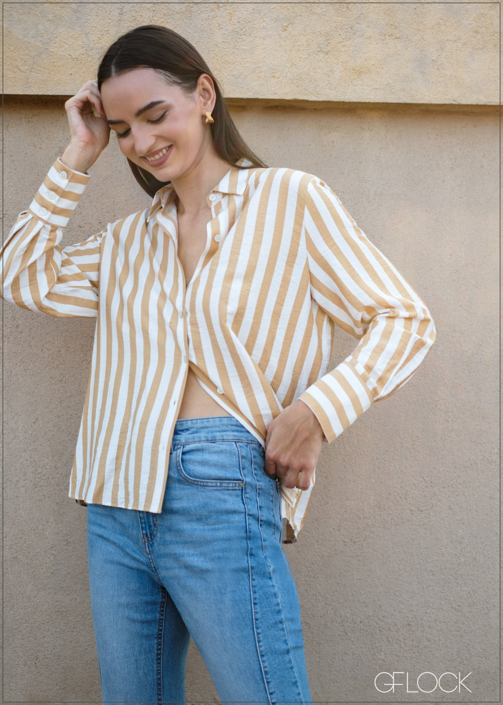 Stripe Long Sleeve Shirt - 090425