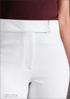 Tapered Pant With Waist Band Trim Detail - 260124