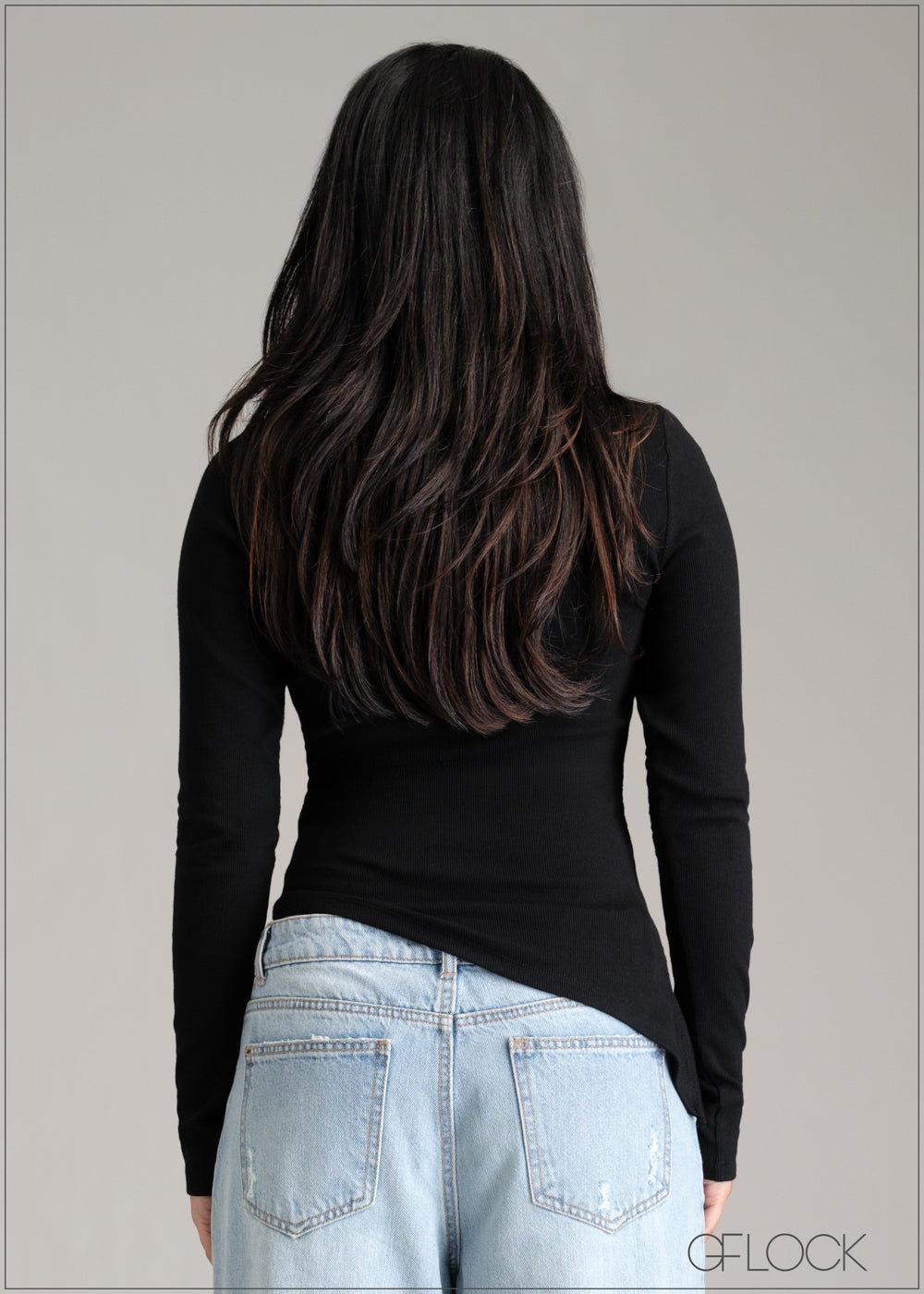 Side Ruched Rib Top - 061225