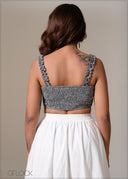 Gingham Frill Top - 241125