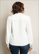 Embroidery Cuff Detail Shirt - 090525