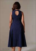 Short Sleeve Midi Dress - 241125