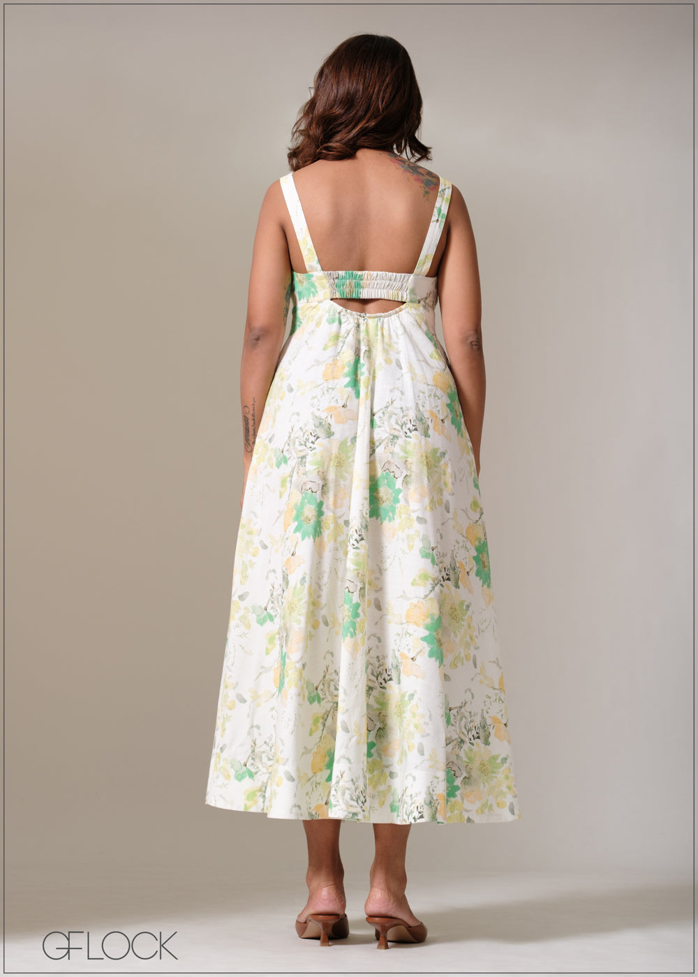 Printed Bustier Dress - 241125