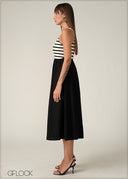 Stripped Cotton Dress - 090326