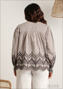 Embroidered Blouse - 060625