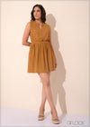 Chinese Collar Sleeveless Dress - 131023