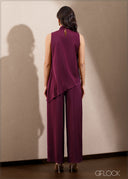 High Neck Detailed Sleeveless Top - 140325