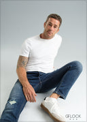 Dark Wash Slim Fit Ripped Jean - Long Length - 121125