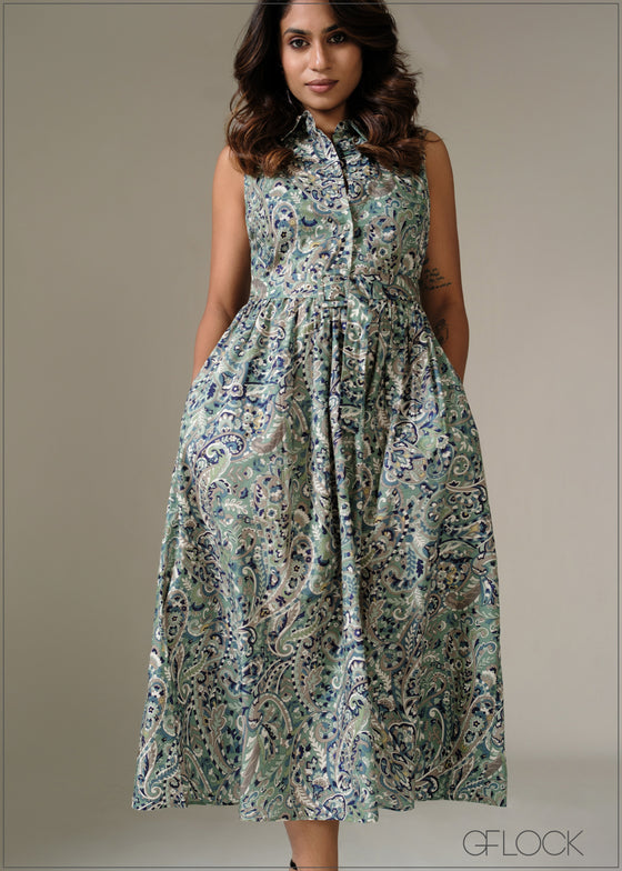 Sleeveless Midi Dress - 281225