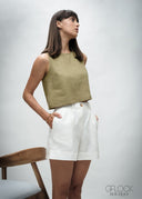 Sleeveless Round Neck Top - 030426