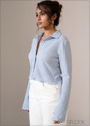 Long Sleeve Textured Top - 121026