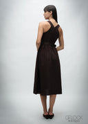 V-Neck Midi Dress - 030426