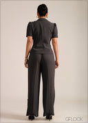 Front Pleat Detailed Top - 261026
