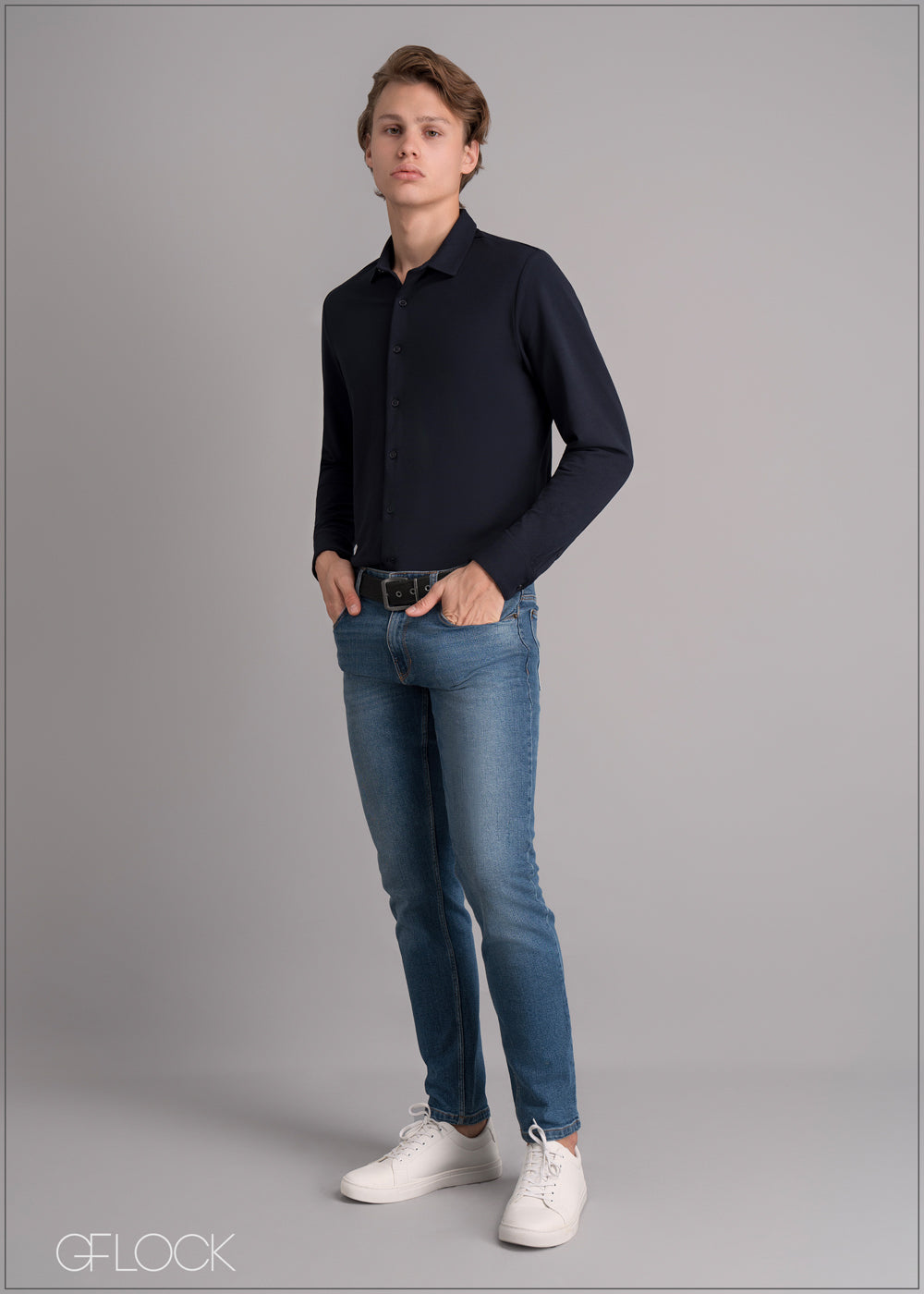 Long Sleeve Polo Shirt - 191223