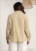 Printed Oversized Shirt - 060625