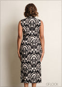 Printed Wrap Dress - 090525