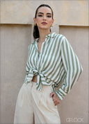 Stripe Long Sleeve Shirt - 090425