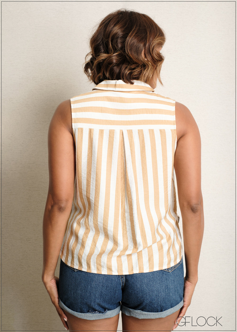 Striped Sleeveless Top - 090525