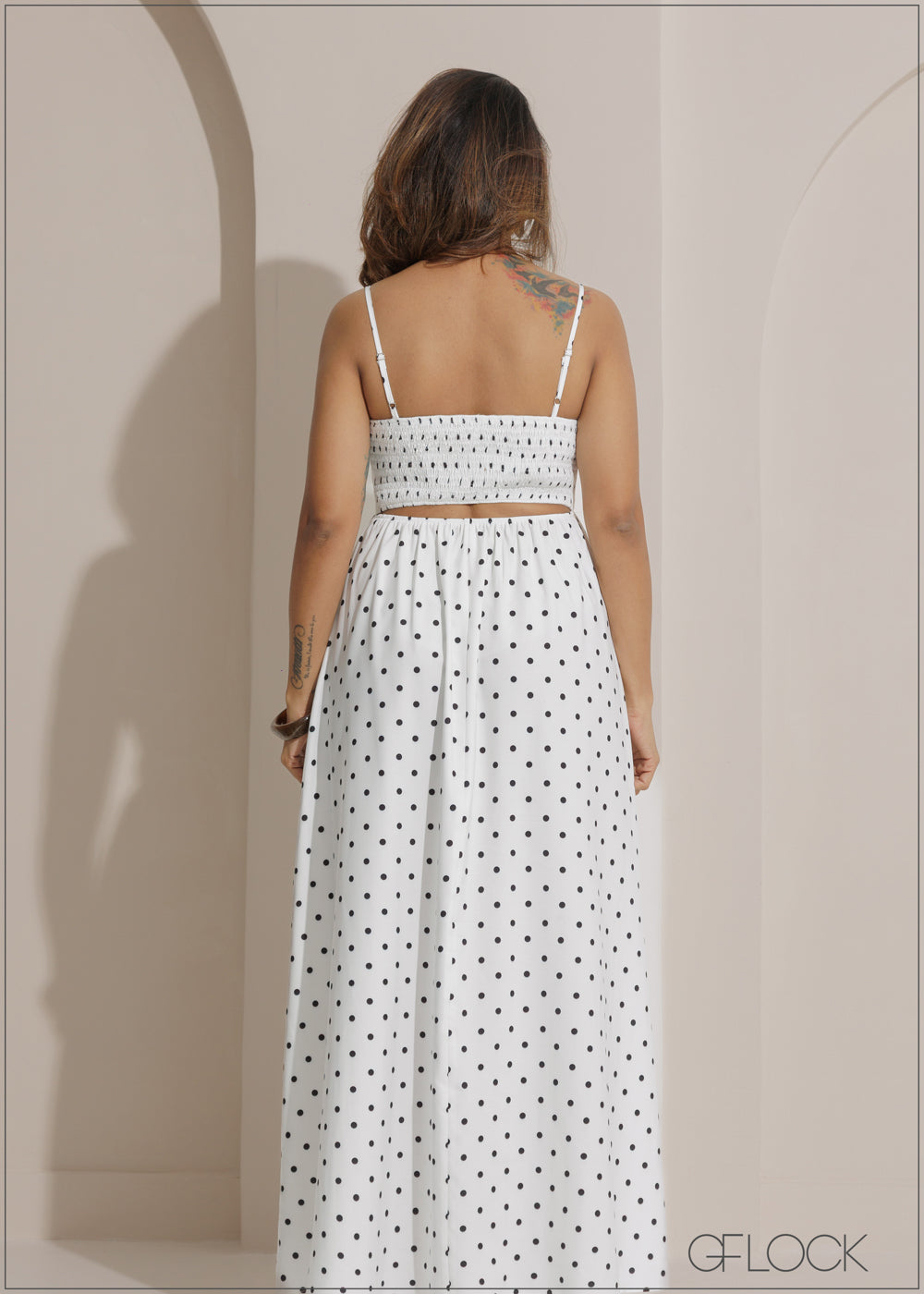 Polka Dot Maxi Dress - 271025
