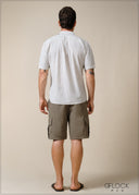Normal Collar Short Sleeve Shirt - 100626