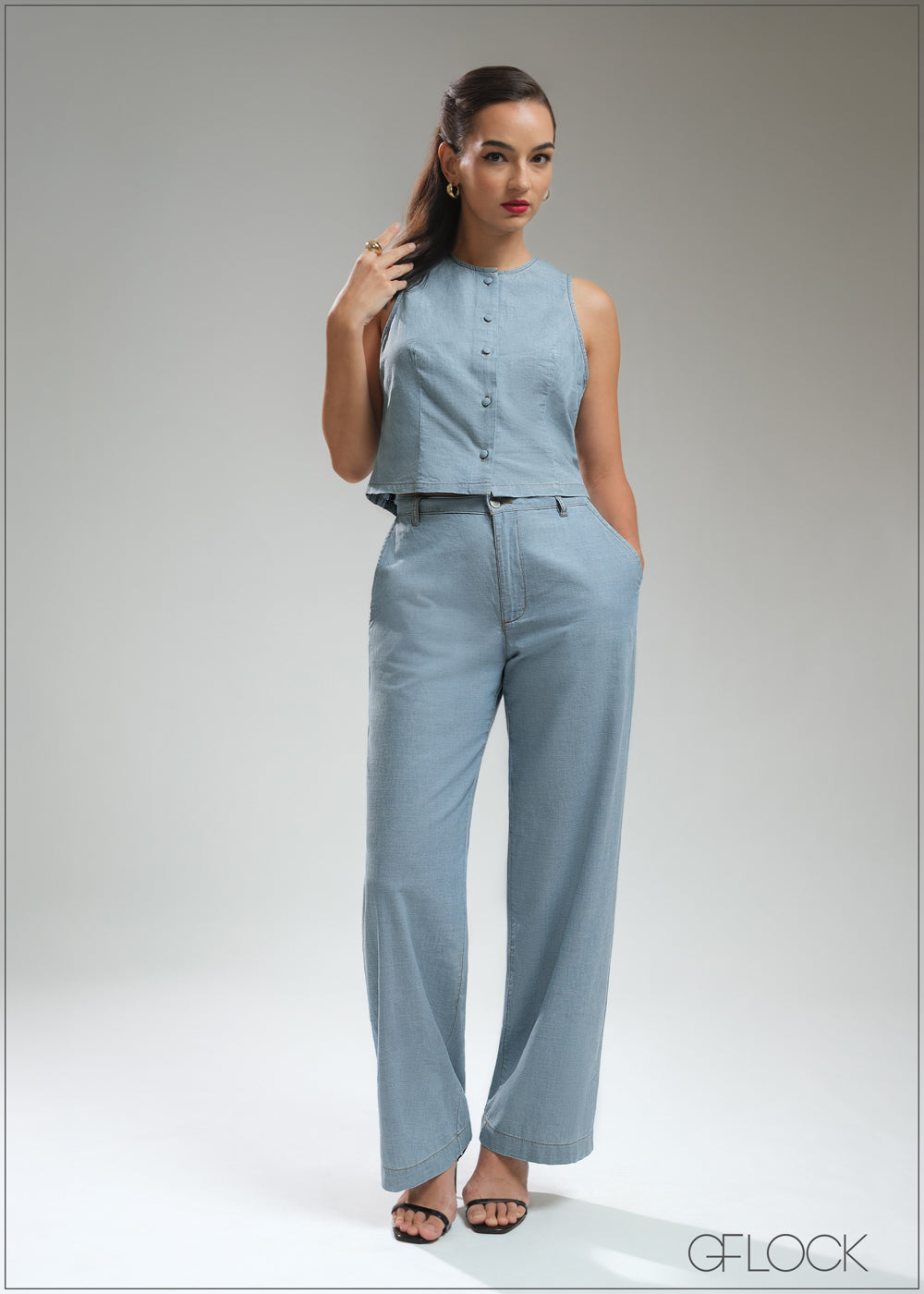 Straight Leg Trousers - 270925
