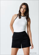 Black Denim Short - 251125D