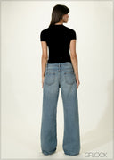 Low Waist Wide Leg Jean - Long Length - 030626