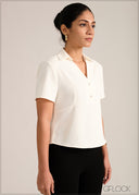 Collared Bust Line Top - 261026