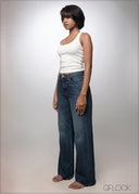 Wide Leg High Waist Jean - Long Length - 241026