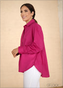 Oversized Cotton Shirt - 02 - 031123