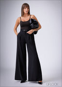 Fine Strap Polyamide T-Shirt - 230326