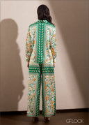 Printed Button Down Shirt - 140325