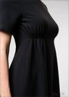 Dress With Ruched Waist - 210325