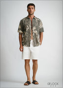 Normal Collar Short Sleeve Shirt - 260426