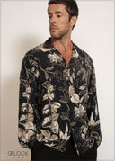 Revere Collar Long Sleeve Shirt - 200526
