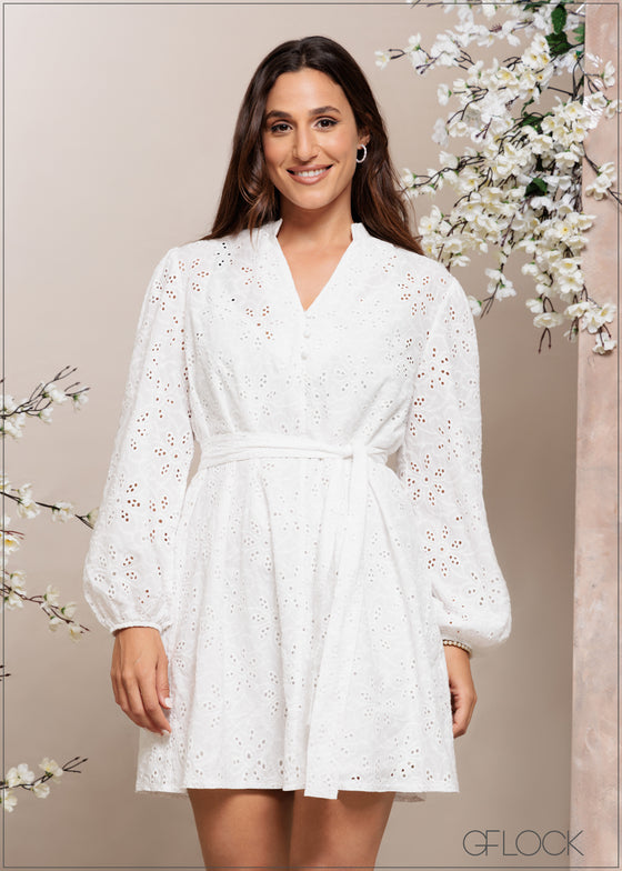 Cutlawn Long Sleeve Dress - 251124