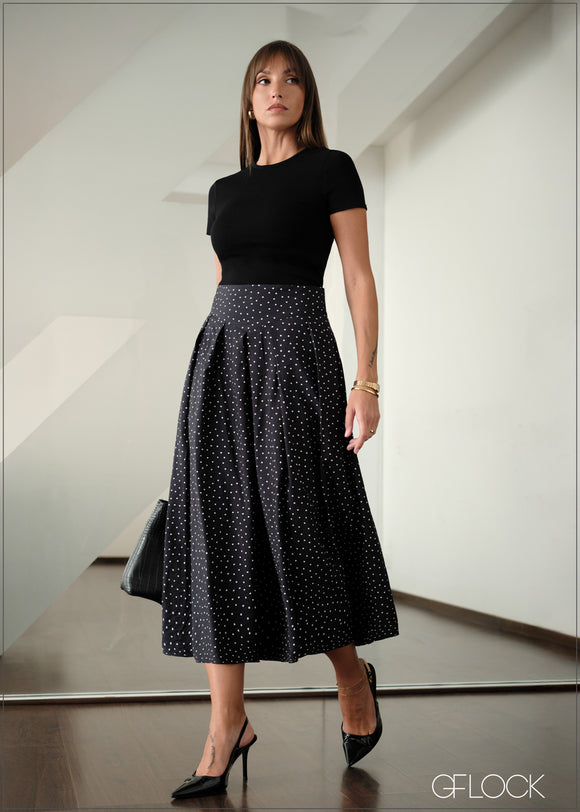 Midi Length Skirt - 141225