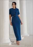 Button Detailed Top - 090625