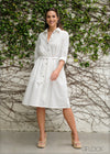 Cutlawn Collared Button Down Dress - 220624