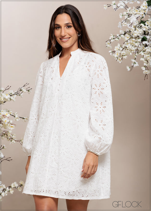 Cutlawn Long Sleeve Dress - 251124