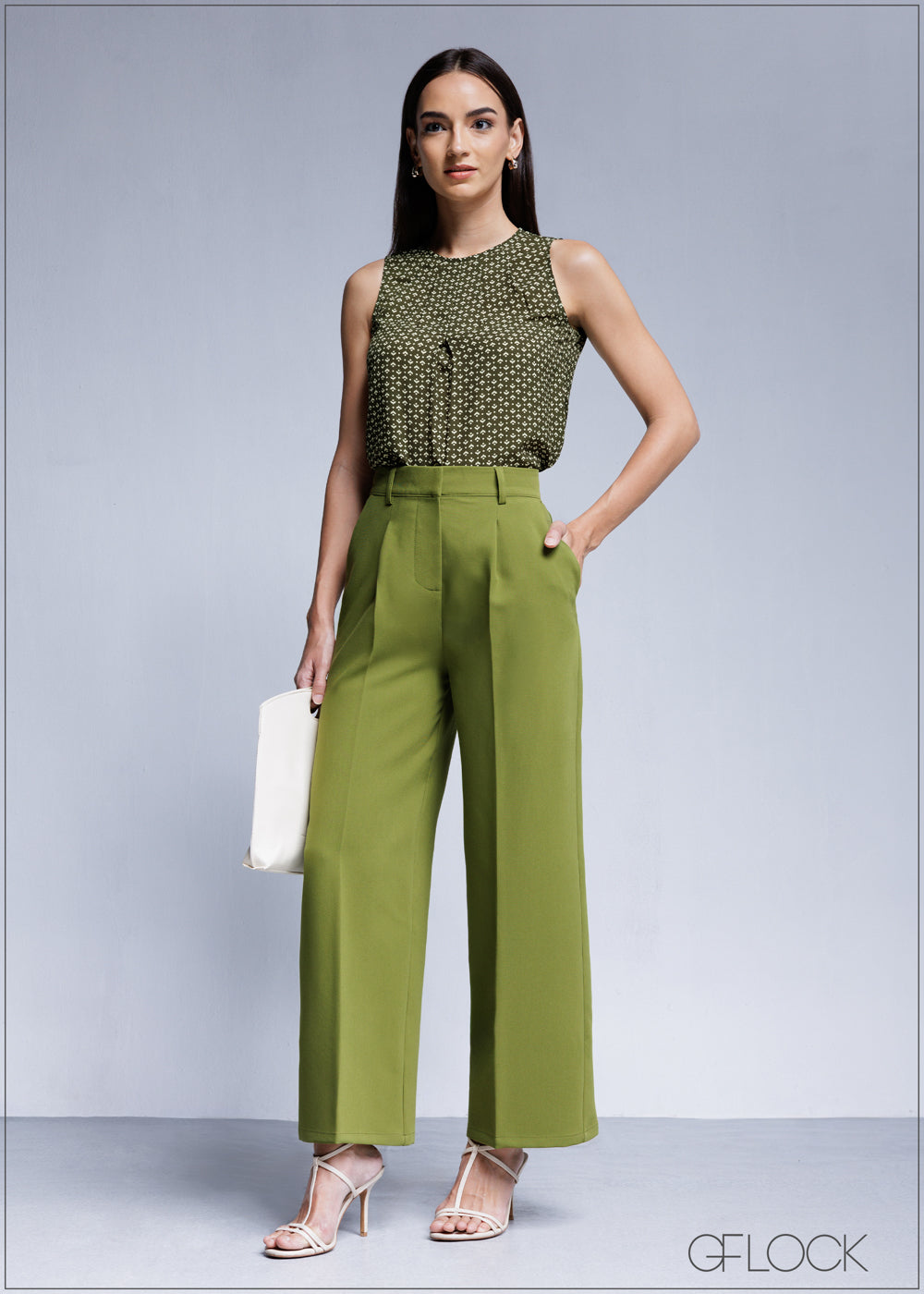 Printed Sleeveless Top - 100425