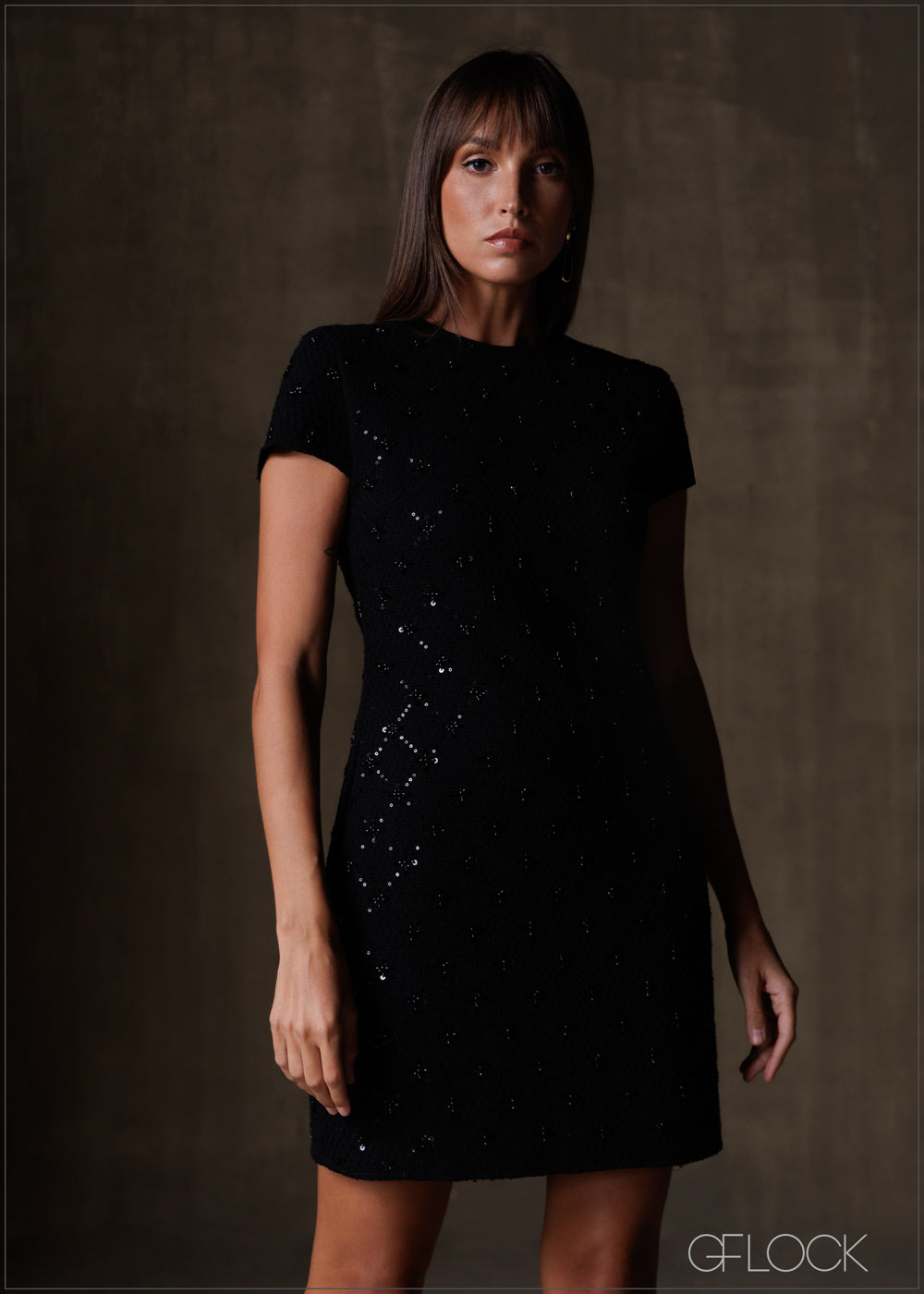 Embellished Mini Dress - 191225