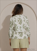 Printed Long Sleeve Top - 271025