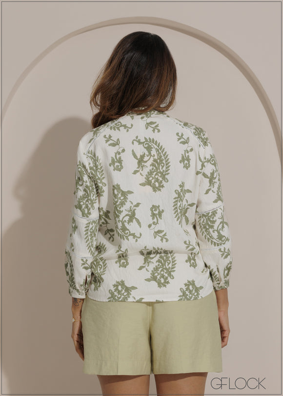 Printed Long Sleeve Top - 271025