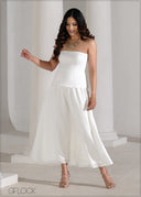 Strapless Flare Maxi Dress - 090625