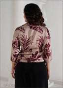 Front Knot Detailed Wrap Top - 090625