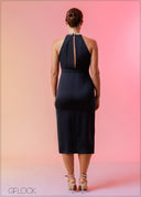 High Neck Detail Dress - 120225