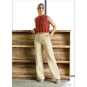 Sleeveless Top With Front Pleats - 090824-Brick