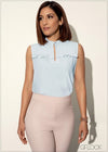 Sleeveless Top With Frill Detail - 120224